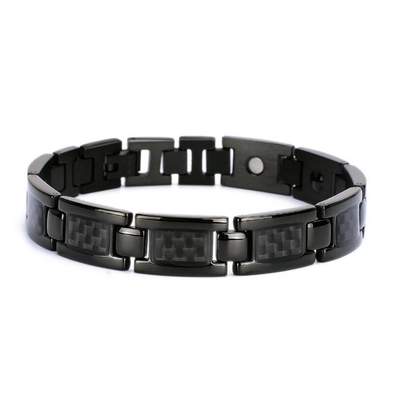 Real Carbon Fiber Link Bracelet Pur Carbon