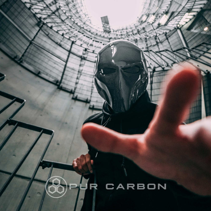 Deathstroke Mask Real Gloss Carbon Fiber deathstroke Pur Carbon