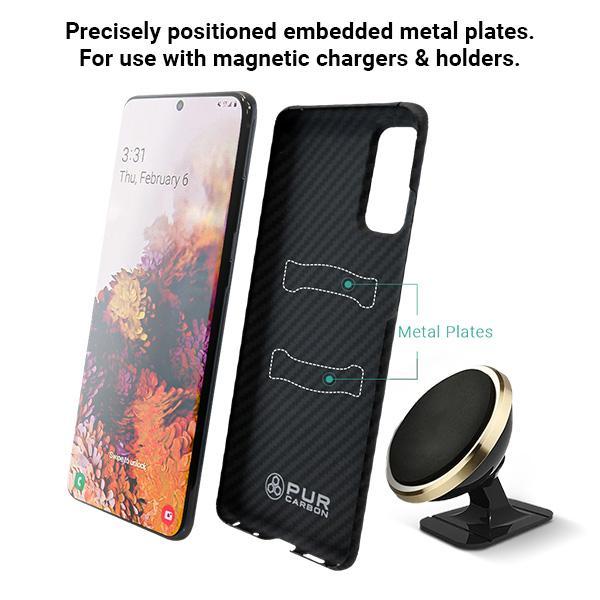 AraMag Case for Samsung Galaxy S20 5G Case Pur Carbon